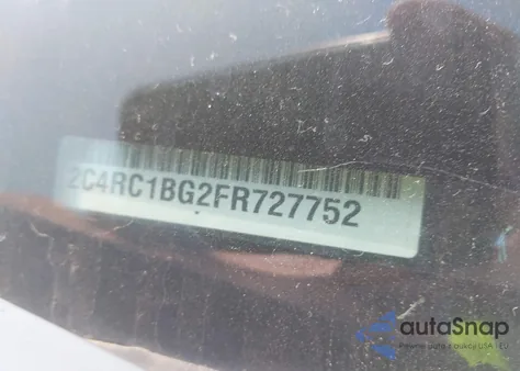 2015 Chrysler Town & Country Touring из США, поврежденный, VIN 2C4RC1BG2FR727752